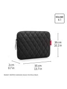 Reisenthel notebookbag sleeve világosszürke steppelt laptoptáska 13,5"