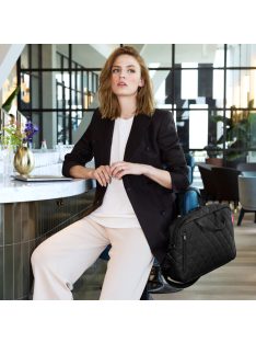 Reisenthel notebook bag fekete steppelt női laptoptáska