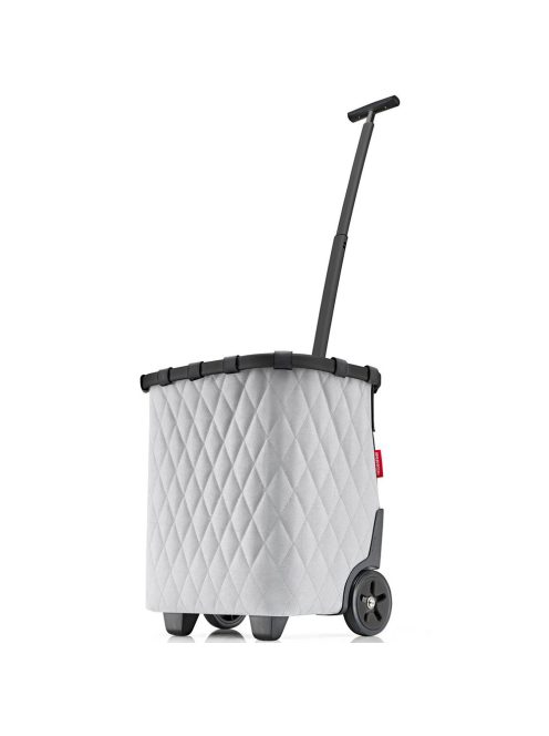 Reisenthel carrycruiser világosszürke steppelt gurulós kosár