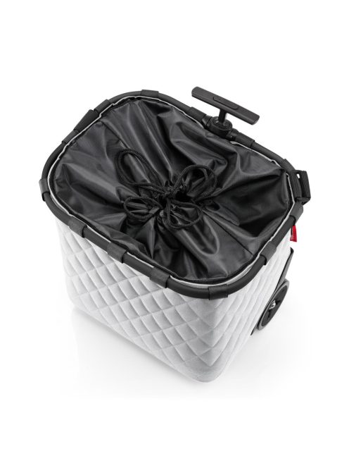 Reisenthel carrycruiser világosszürke steppelt gurulós kosár