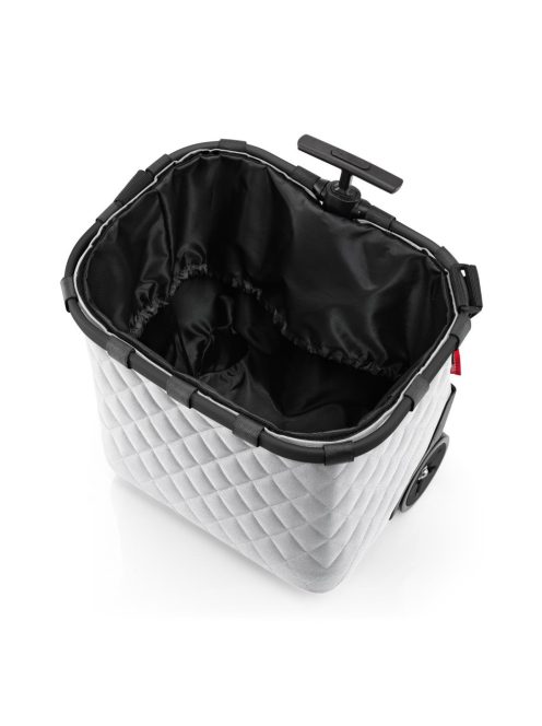 Reisenthel carrycruiser világosszürke steppelt gurulós kosár