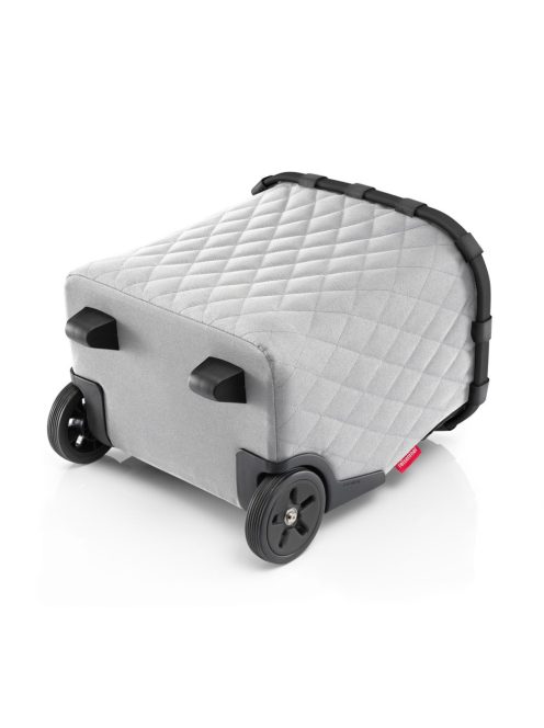 Reisenthel carrycruiser világosszürke steppelt gurulós kosár