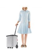 Reisenthel carrycruiser világosszürke steppelt gurulós kosár