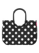 Reisenthel loopshopper L fekete-fehér pöttyös bevásárló táska