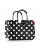Reisenthel loopshopper L fekete-fehér pöttyös bevásárló táska