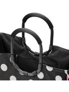 Reisenthel loopshopper L fekete-fehér pöttyös bevásárló táska