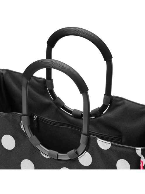 Reisenthel loopshopper L fekete-fehér pöttyös bevásárló táska