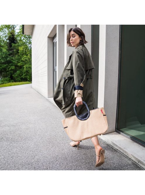 Reisenthel loopshopper M bézs-fekete női bevásárló táska