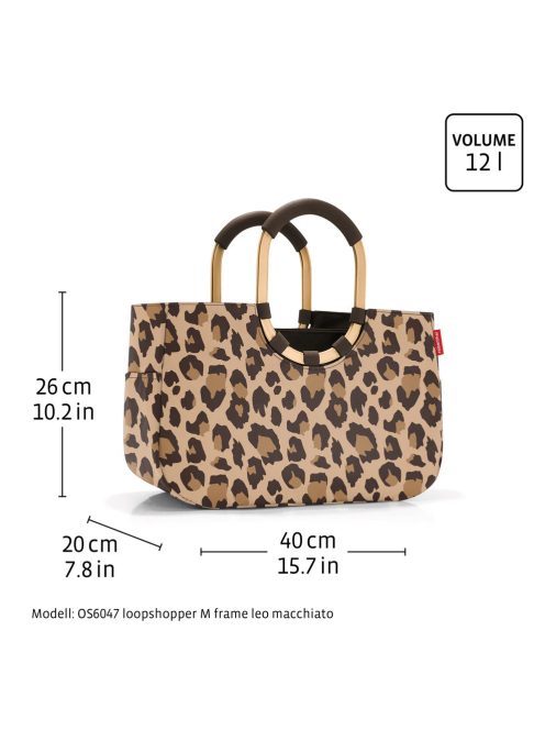 Reisenthel loopshopper M bézs-fekete női bevásárló táska