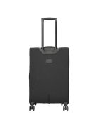 Enrico Benetti Oakville fekete 4 kerekű közepes bőrönd