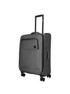 Enrico Benetti Oakville szürke 4 kerekű közepes bőrönd