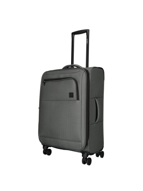 Enrico Benetti Oakville szürke 4 kerekű közepes bőrönd