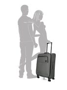 Enrico Benetti Oakville szürke 4 kerekű közepes bőrönd