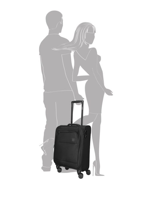 Enrico Benetti Oakville fekete 4 kerekű kabinbőrönd