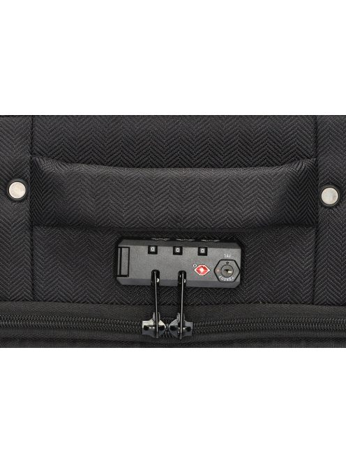 Enrico Benetti Oakville fekete 4 kerekű kabinbőrönd