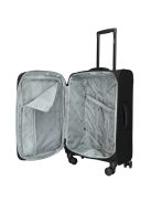 Enrico Benetti Oakville fekete 4 kerekű 3 részes bőrönd szett