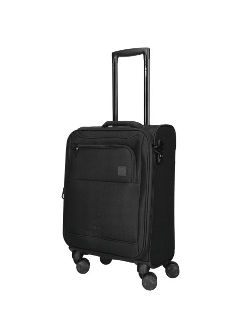 Enrico Benetti Oakville fekete 4 kerekű 3 részes bőrönd szett