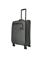 Enrico Benetti Oakville szürke 4 kerekű 3 részes bőrönd szett