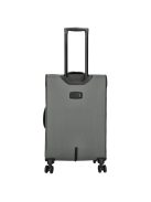 Enrico Benetti Oakville szürke 4 kerekű 3 részes bőrönd szett