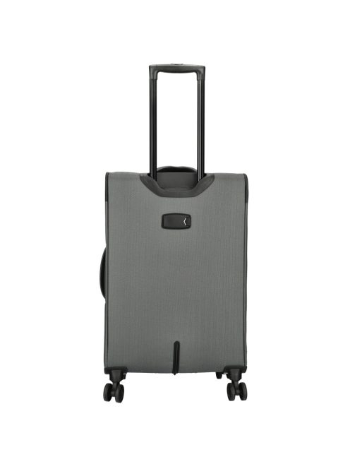 Enrico Benetti Oakville szürke 4 kerekű 3 részes bőrönd szett