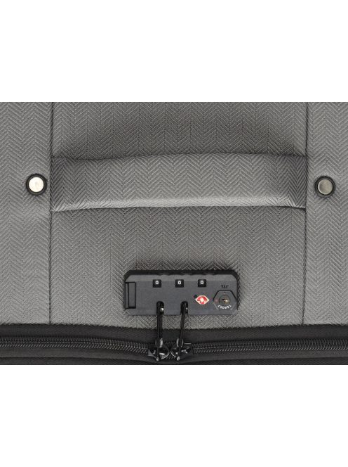 Enrico Benetti Oakville szürke 4 kerekű 3 részes bőrönd szett