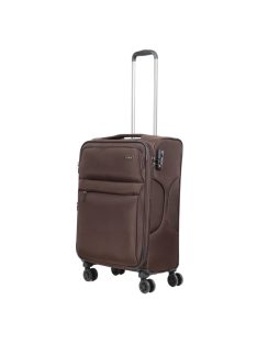   Hachi Oklahoma barna 4 kerekű bővíthető közepes bőrönd