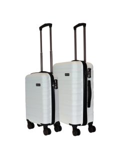   Hachi Orlando fehér 4 kerekű kabinbőrönd és közepes bőrönd