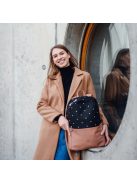 Vuch Zane bézs-fekete pöttyös női hátizsák