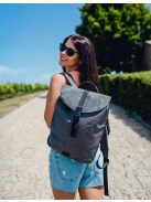 Vuch Bront szürke-fekete női hátizsák