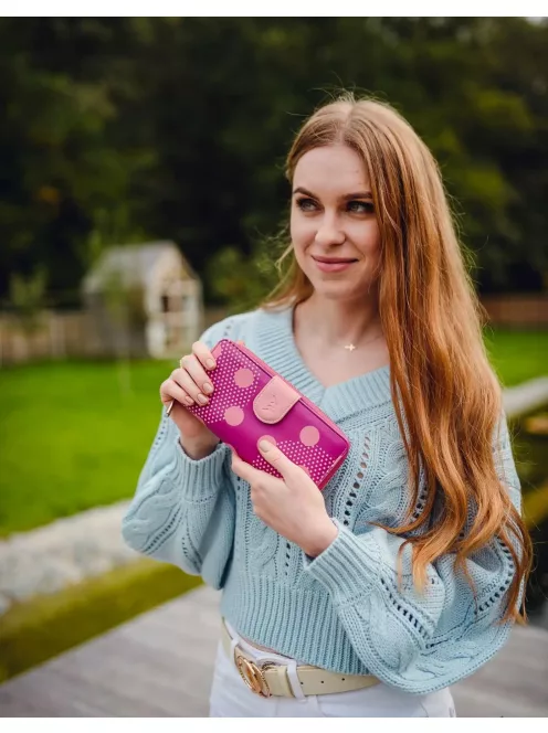 Vuch Saros rózsaszín mintás női pénztárca