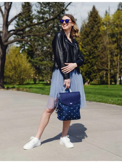  Vuch Joanna Dotty Hasling kék pöttyös női hátizsák