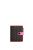 Vuch Fanscho fekete-rózsaszín pöttyös női kicsi pénztárca