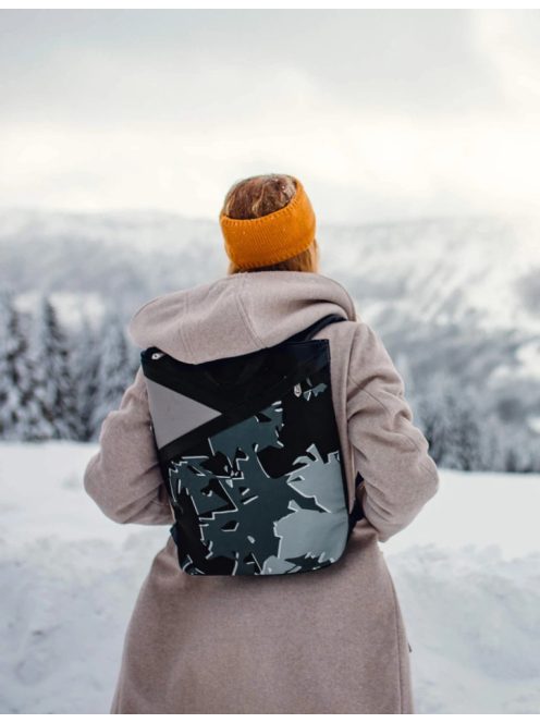 Vuch Patsim szürke mintás női hátizsák