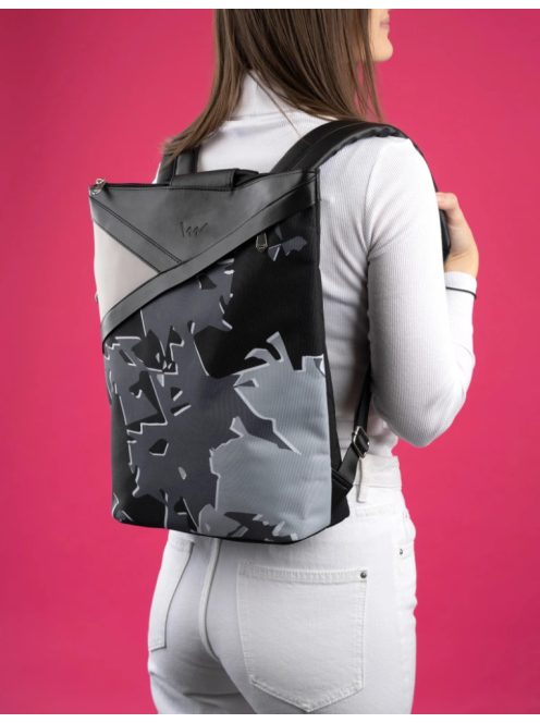 Vuch Patsim szürke mintás női hátizsák