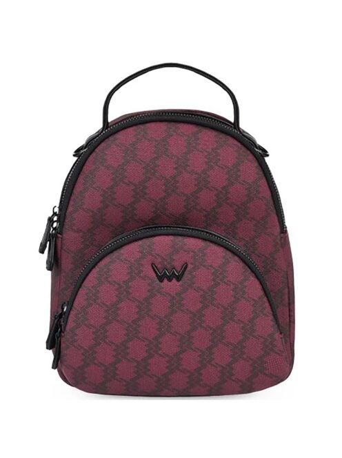 Vuch Junon rózsaszín-fekete mintás női hátizsák