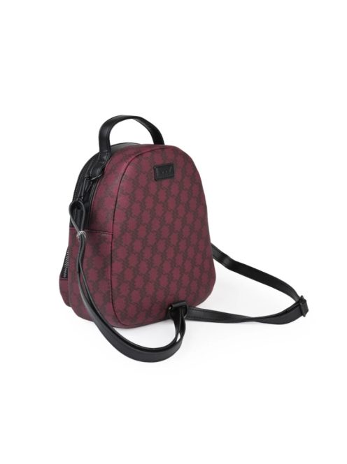 Vuch Junon rózsaszín-fekete mintás női hátizsák