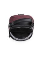 Vuch Junon rózsaszín-fekete mintás női hátizsák