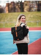 Vuch Corbin fekete pöttyös női hátizsák