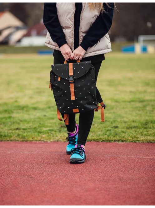 Vuch Corbin fekete pöttyös női hátizsák