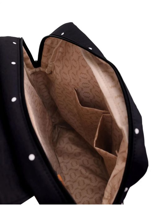 Vuch Corbin fekete pöttyös női hátizsák