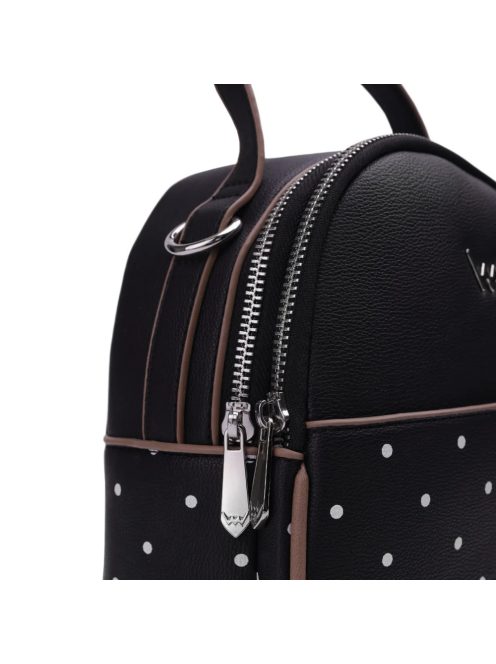 Vuch Flug fekete pöttyös női hátizsák