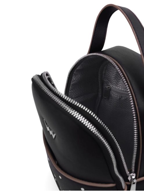 Vuch Flug fekete pöttyös női hátizsák