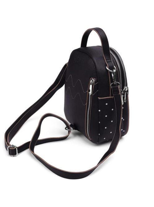 Vuch Flug fekete pöttyös női hátizsák