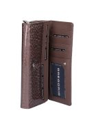 Gregorio PT-106 szürke lakk bőr nagy női pénztárca