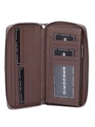 Gregorio PT-119 szürke lakk bőr nagy női pénztárca