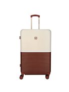 Enrico Benetti Princetown bordó-rózsaszín 4 kerekű nagy bőrönd