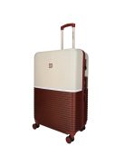 Enrico Benetti Princetown bordó-rózsaszín 4 kerekű nagy bőrönd