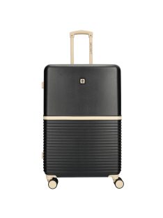   Enrico Benetti Princetown fekete-bézs 4 kerekű nagy bőrönd