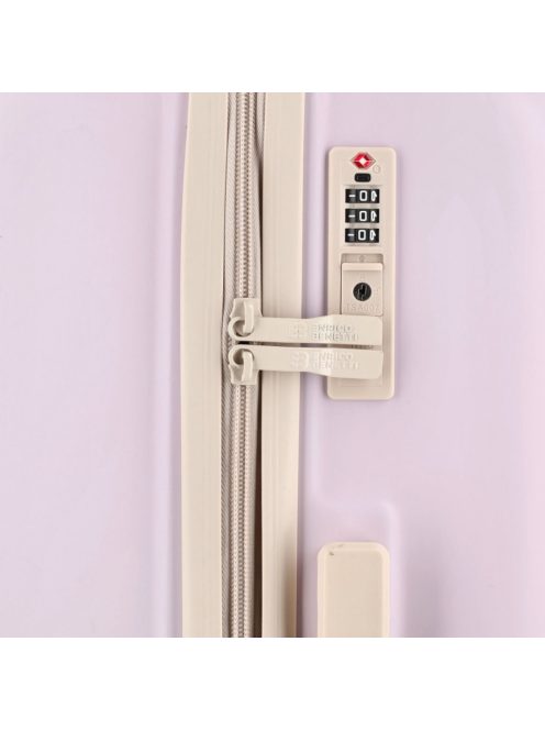 Enrico Benetti Princetown lila-bézs 4 kerekű nagy bőrönd