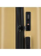 Enrico Benetti Princetown fekete-bézs 4 kerekű közepes bőrönd